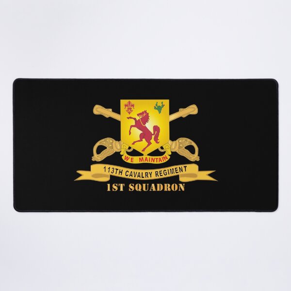 Item preview, Army  - 113th Cavalry Regiment - DUI w Br - Ribbon - 1st Squadron X 300 designed and sold by Military Insignia Products.