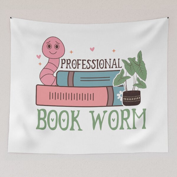 Item preview, Professional Book Worm – Funny Book Lover Quote designed and sold by artcultreone.