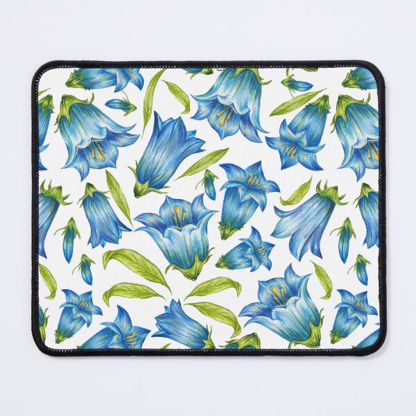 Item preview, Blue Bellflowers Pattern designed and sold by AlisaArtDecor.