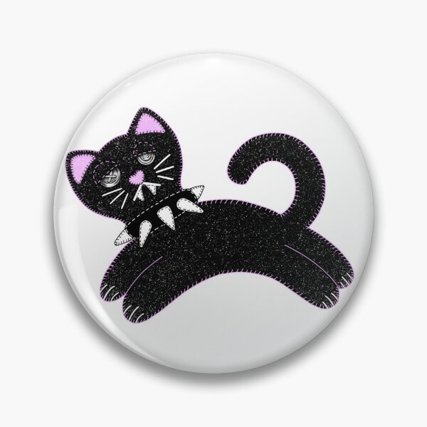 Item preview, Black Cat Stitched Embroidery  designed and sold by creamings0da.