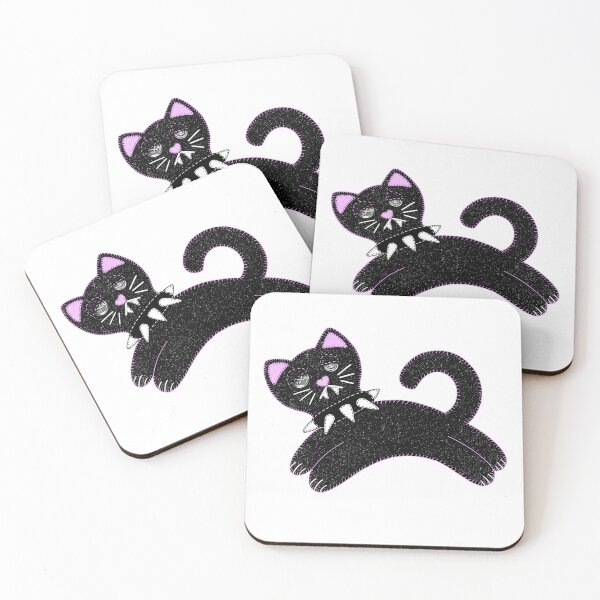 Item preview, Black Cat Stitched Embroidery  designed and sold by creamings0da.