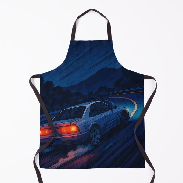 Item preview, 90s JDM Drift – Ink Style Car Art on Mountain Pass designed and sold by SakuraSpeed.