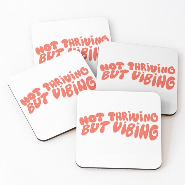 Item preview, Not thriving but vibing designed and sold by pinkyfish1010.