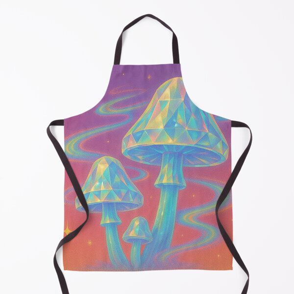 Item preview, Iridescent Gemstone Mushroom Forest designed and sold by zzz888.
