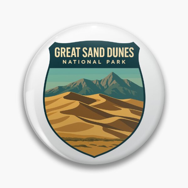 Item preview, Great Sand Dunes National Park Retro Sticker designed and sold by Ismeal Von.