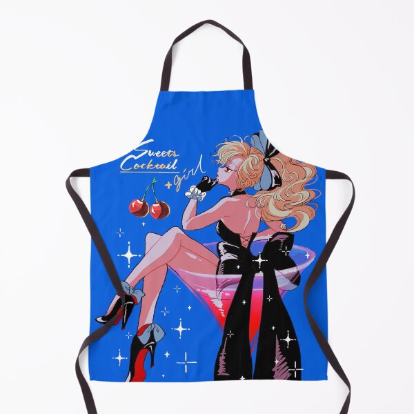 Item preview, cherry girl neon blue designed and sold by forestgrump.