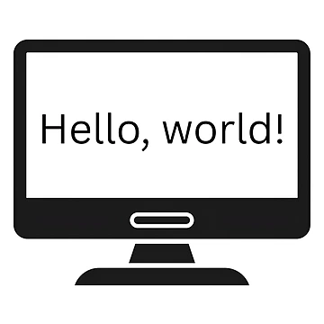 Artwork thumbnail, Hello, World! Classic Programmer Design by thecodingcorner