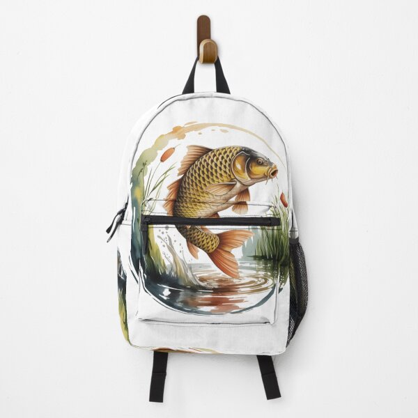 Item preview, Golden Koi Carp – Jumping in Muddy Waters designed and sold by FusiTink.
