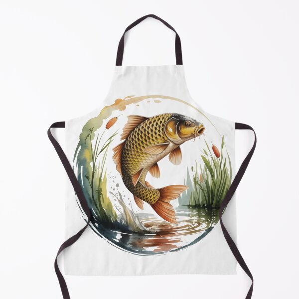Item preview, Golden Koi Carp – Jumping in Muddy Waters designed and sold by FusiTink.