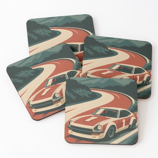 Item preview, 70s Zed Power JDM Racer – Retro Bold Colour Highway Scene designed and sold by SakuraSpeed.