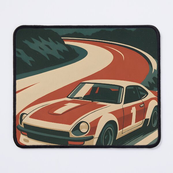 Item preview, 70s Zed Power JDM Racer – Retro Bold Colour Highway Scene designed and sold by SakuraSpeed.