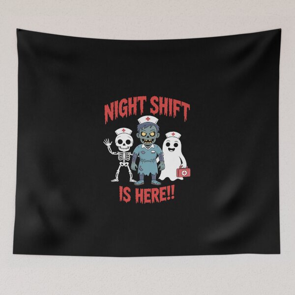 Item preview, Halloween Nurse Funny Ghost Skeleton Zombie designed and sold by KarstenNoanra.