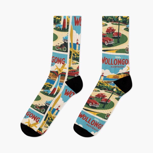 Item preview, Wollongong Australia Vintage Travel Tourism designed and sold by TravelersGems.