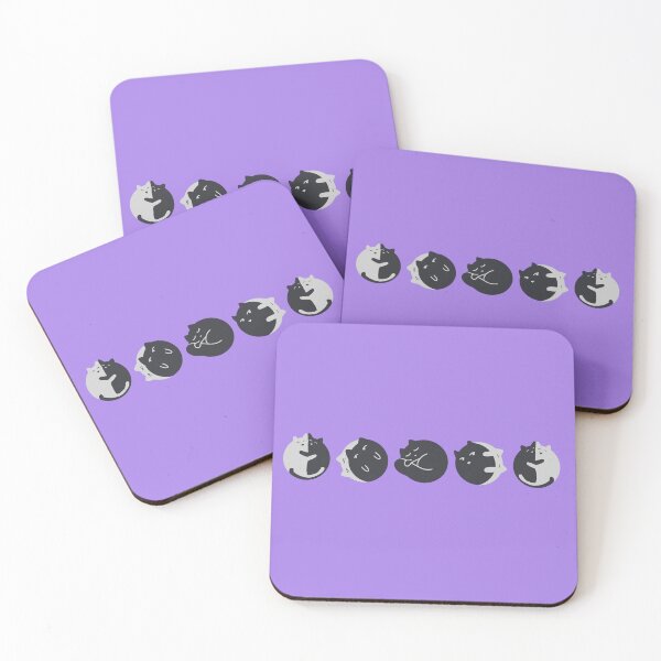 Item preview, New Moon Phases Cat designed and sold by Alice Cheetham Art.