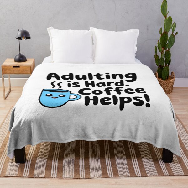 Item preview, Adulting Is Hard But Coffee Helps! Cute Coffee Lover designed and sold by PMCreative.