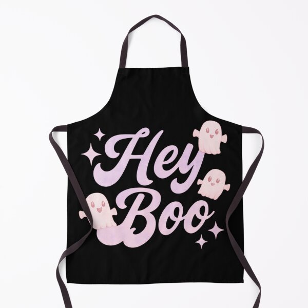 Item preview, Hey Boo – Cute Pastel Pink and Purple Ghosts Sweet and Spooky Halloween Design designed and sold by baggycatsworld.