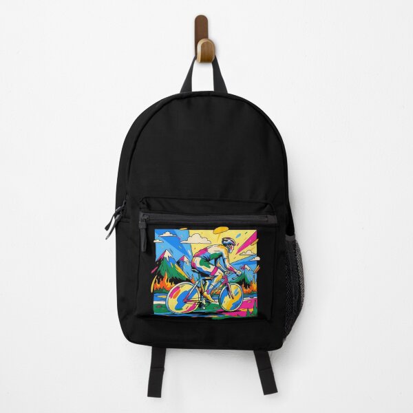 Item preview, Pop Art Cyclist in the Mountains designed and sold by All-Shopping.