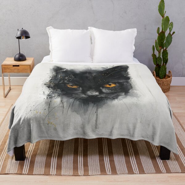 Item preview, Black Cat Watcher in the Shadows designed and sold by Bambooartist.