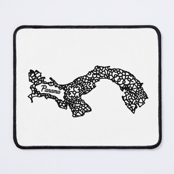 Item preview, Panama map zentangle sticker designed and sold by DesignPMG.