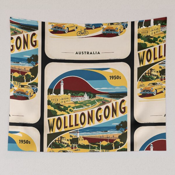 Item preview, Wollongong Australia Vintage Travel Tourism designed and sold by TravelersGems.