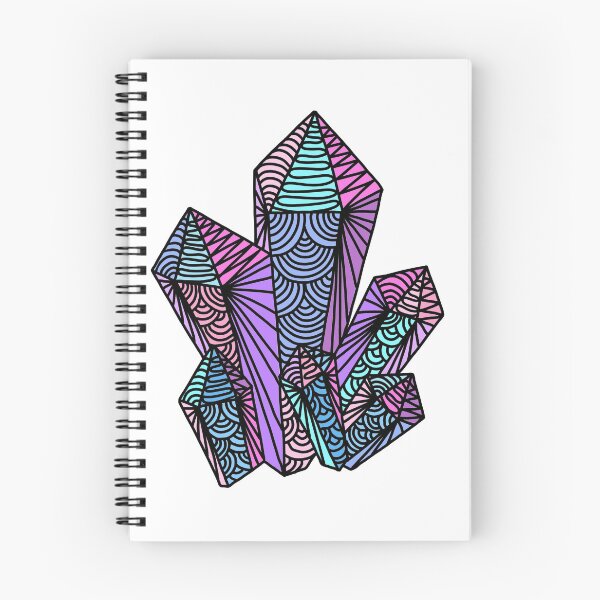 Artikelvorschau, Kristalle bunter Zentangle Aufkleber entworfen und verkauft von DesignPMG.