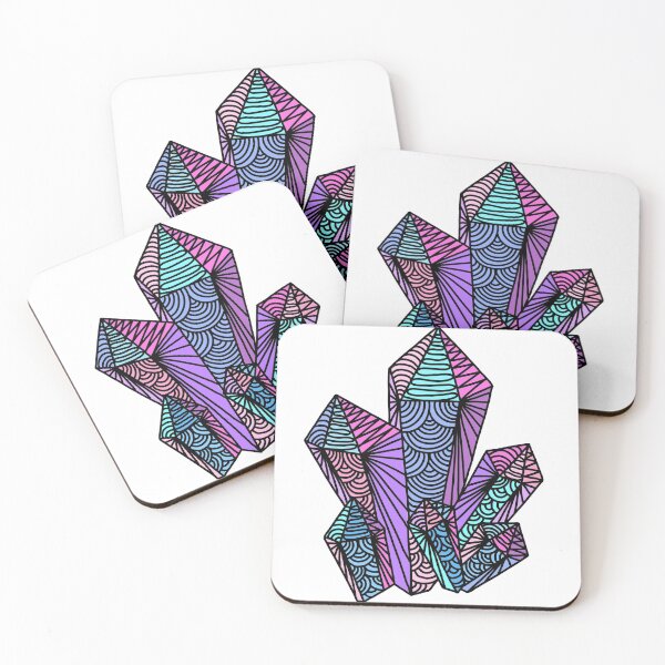 Item preview, Crystals colorful zentangle sticker designed and sold by DesignPMG.