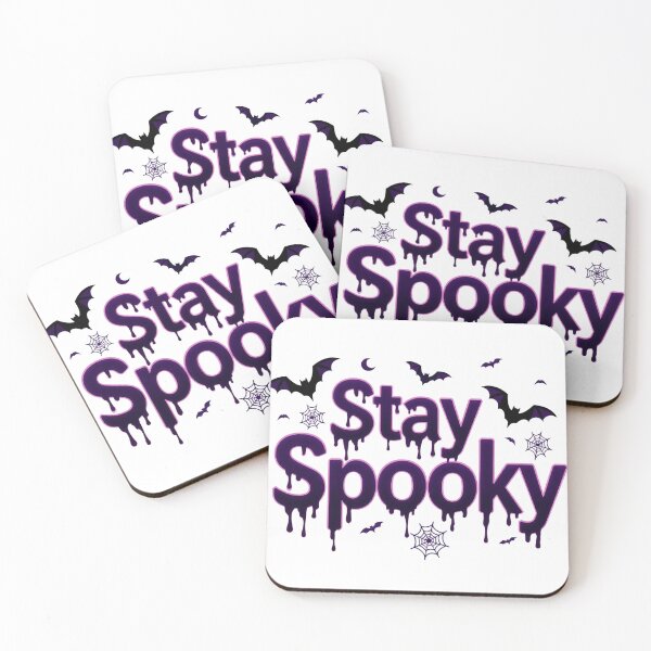 Item preview, Stay Spooky Halloween Quote with Dripping Font, Bats, and Spider Web Accents designed and sold by Mimoshi ⭐⭐⭐⭐⭐.