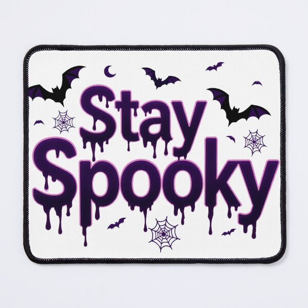 Item preview, Stay Spooky Halloween Quote with Dripping Font, Bats, and Spider Web Accents designed and sold by Mimoshi ⭐⭐⭐⭐⭐.