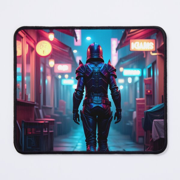 Item preview, Neon Samurai: A Journey Through Cyber Alley designed and sold by oanaunciuleanu.