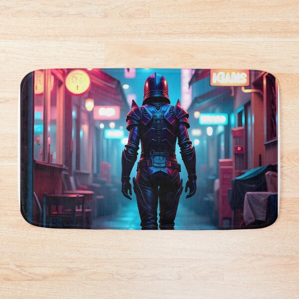 Item preview, Neon Samurai: A Journey Through Cyber Alley designed and sold by oanaunciuleanu.