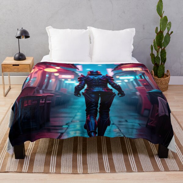 Item preview, Neon Samurai: A Journey Through Cyber Alley designed and sold by oanaunciuleanu.