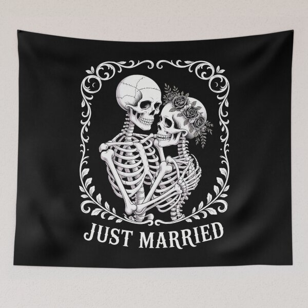 Item preview, Spooky Halloween Skeleton Wedding Couples Lovers designed and sold by Sea4Adventures.