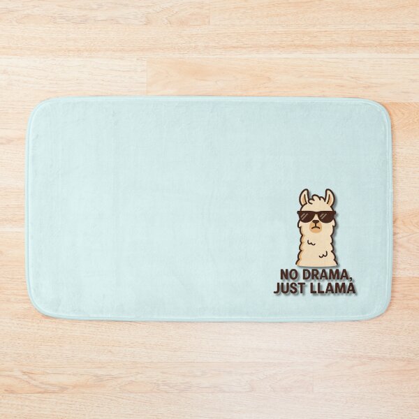 Item preview, No Drama Just Llama – Funny Cool Llama Wearing Sunglasses Cartoon Illustration designed and sold by konthai.familyart.