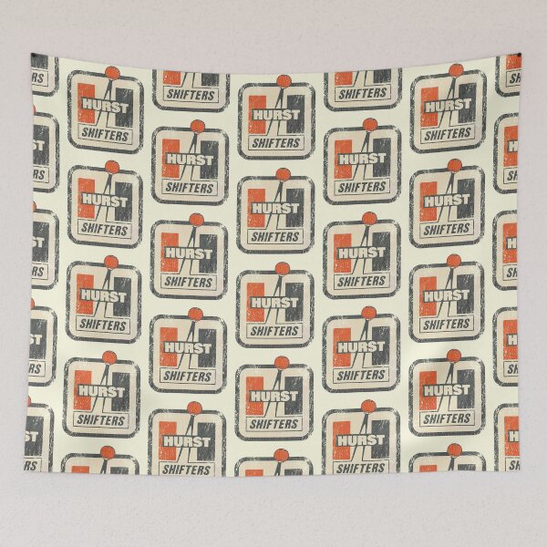Item preview, 1968 Hurst Shifters - vintage drag, race car - aged, burnout, worn print. designed and sold by retropetrol.