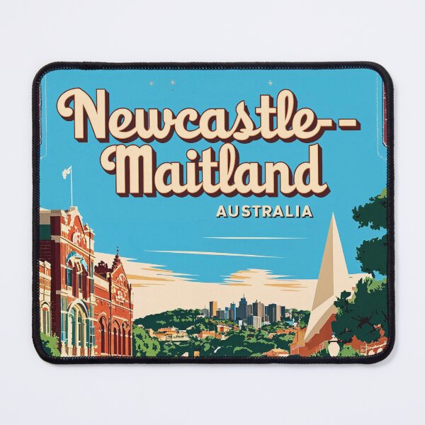Item preview, Newcastle - Maitland Australia Vintage Travel Tourism designed and sold by TravelersGems.