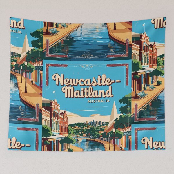 Item preview, Newcastle - Maitland Australia Vintage Travel Tourism designed and sold by TravelersGems.