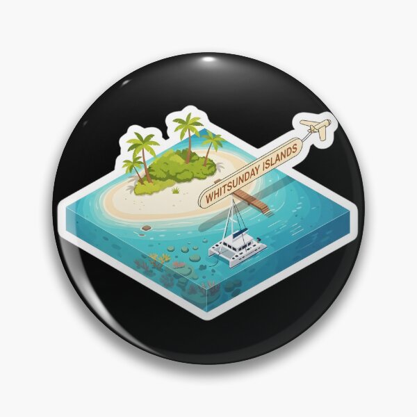 Item preview, A Slice of Paradise: A Playful Whitsunday Islands Isometric Art designed and sold by Digital Dreams Arts.