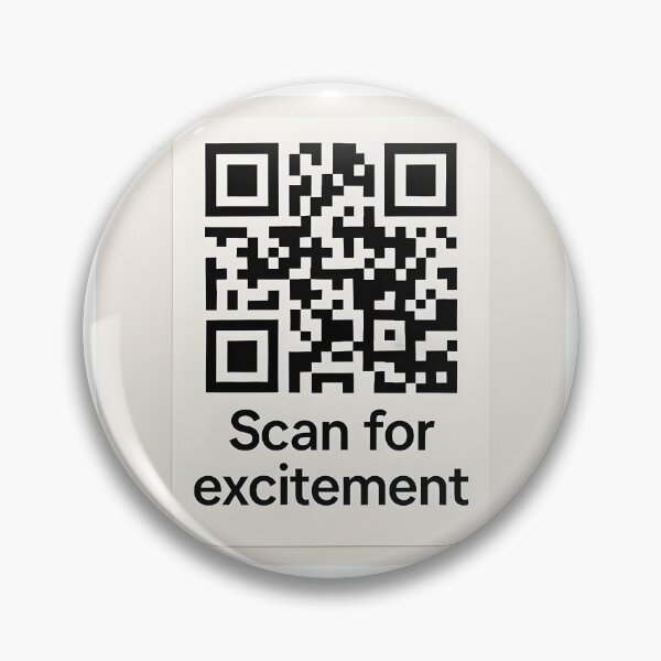 Item preview, Scan for Excitement – Minimalist QR Code Tease designed and sold by WhisperFrame.