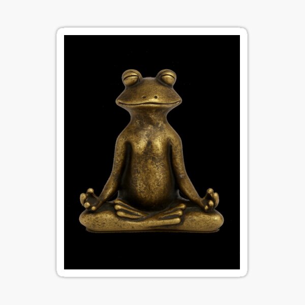 Item preview, Golden Zen Frog designed and sold by EarthandOcean.