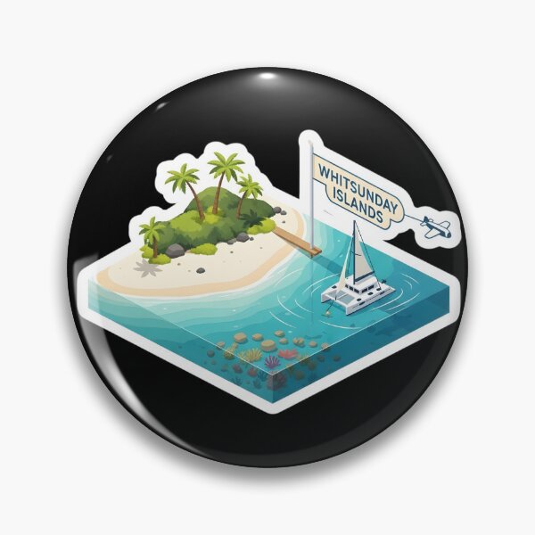 Item preview, A Perfect Whitsundays: A Bright and Fun Catamaran Illustration designed and sold by Digital Dreams Arts.