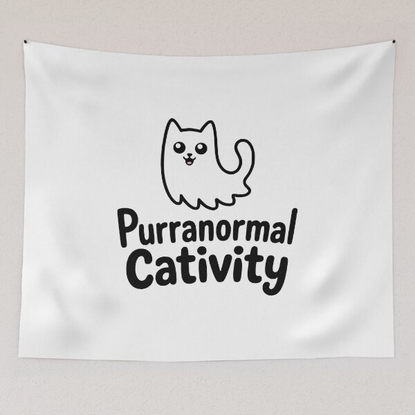 Item preview, Purranormal Cativity! Cute Ghost Cat Pun designed and sold by PMCreative.