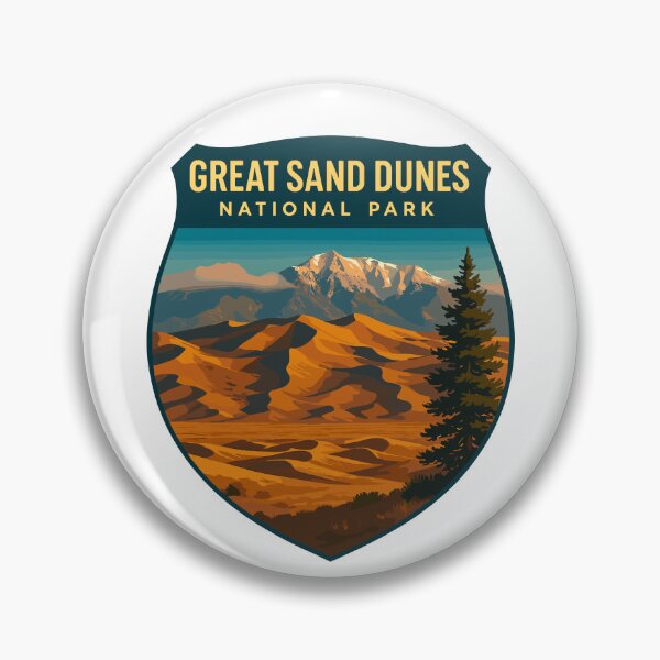 Item preview, Great Sand Dunes National Park Retro Sticker designed and sold by Ismeal Von.