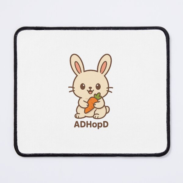 Item preview, ADHopD – The Hyper Bunny of Happy Distractions designed and sold by ndmedia.