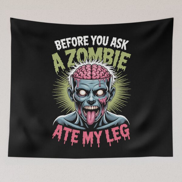 Artikelvorschau, Zombie Halloween Lustiger Beinamputierter Humor entworfen und verkauft von Sea4Adventures.