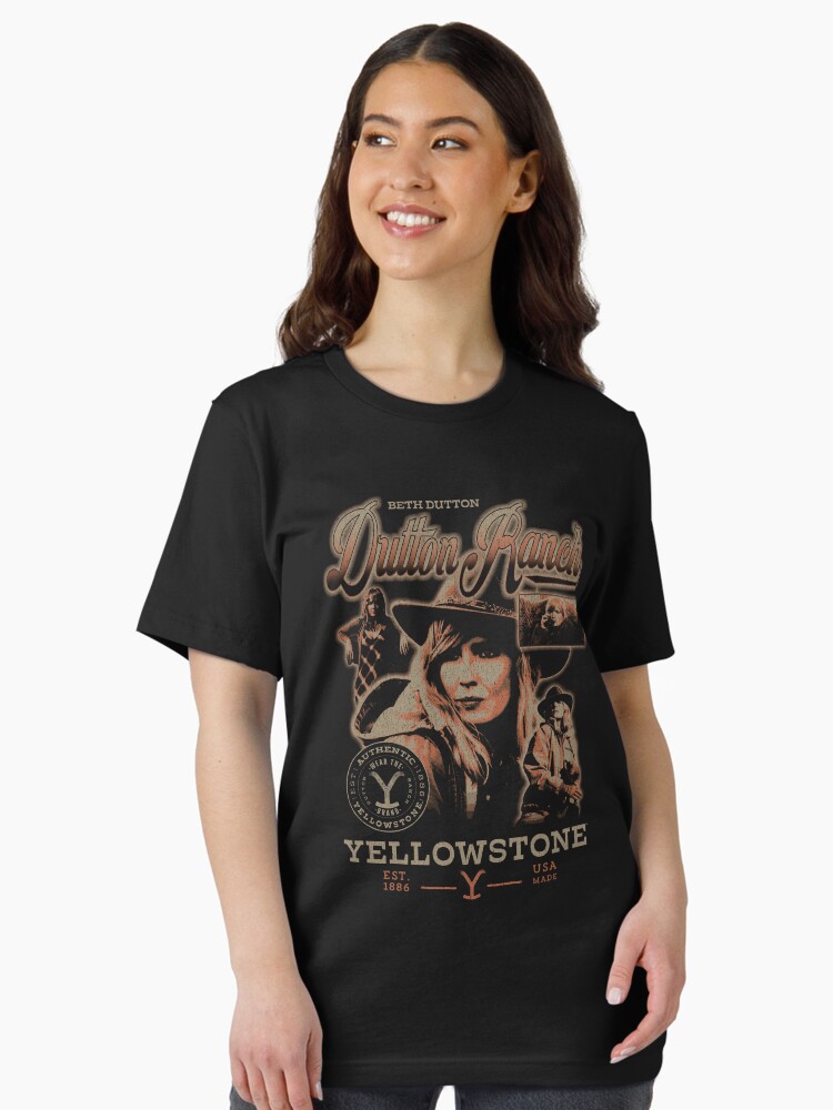 Yellowstone Iconic Beth Dutton Distressed Big Chest Poster Essential T-Shirt