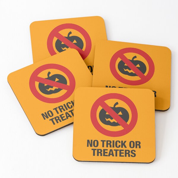 Item preview, No Trick Or Treaters Anti Halloween Motif designed and sold by taiche.