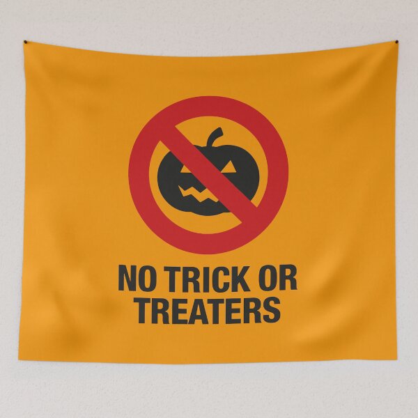 Item preview, No Trick Or Treaters Anti Halloween Motif designed and sold by taiche.