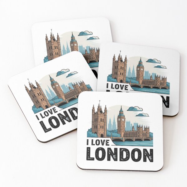 Item preview, I Love London View – Cityscape for UK Travel & Souvenir Lovers designed and sold by robyclub.