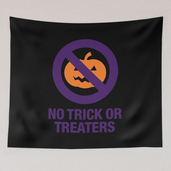 Item preview, No Trick Or Treaters Anti Halloween Motif designed and sold by taiche.