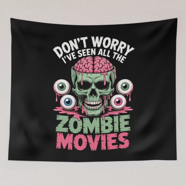 Item preview, Zombie Movies Funny Sayings Joke Halloween designed and sold by Sea4Adventures.